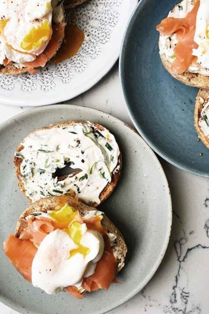Scrambled Eggs with Smoked Salmon and Cream Cheese