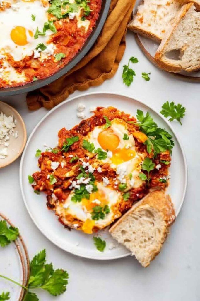 Shakshuka Eggs Poached in Spiced Tomato Sauce
