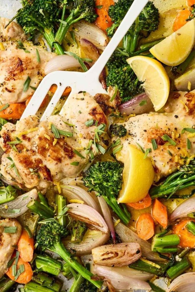 Sheet Pan Lemon Herb Chicken and Vegetables