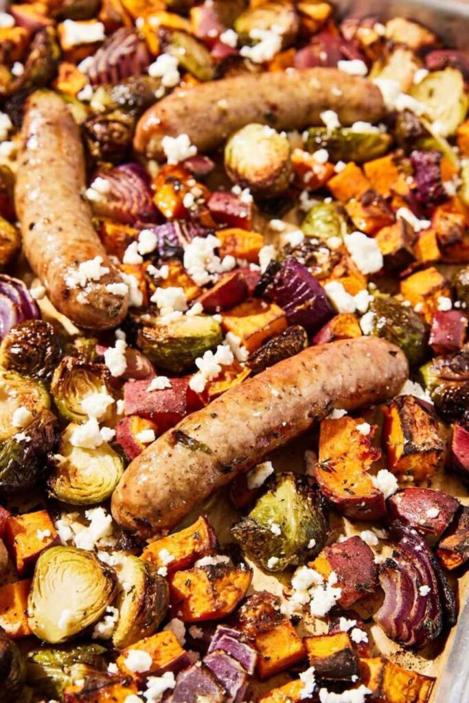 Sheet Pan Sausage and Roasted Vegetables