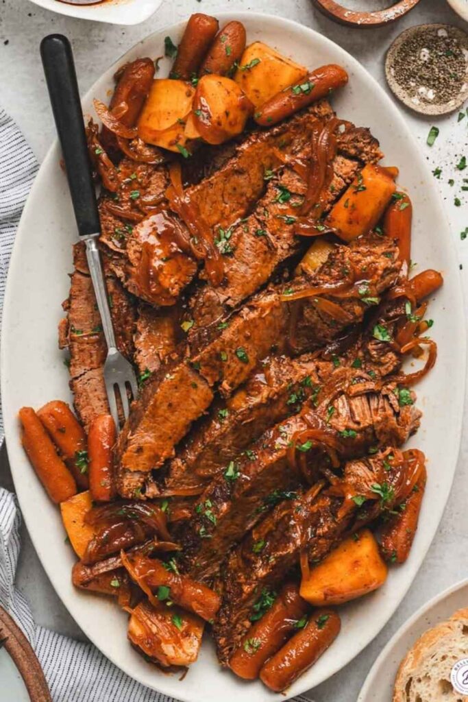 Slow Cooker BBQ Beef Brisket