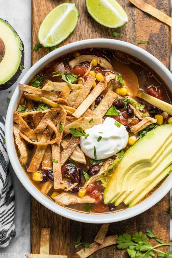 Slow Cooker Chicken Tortilla Soup