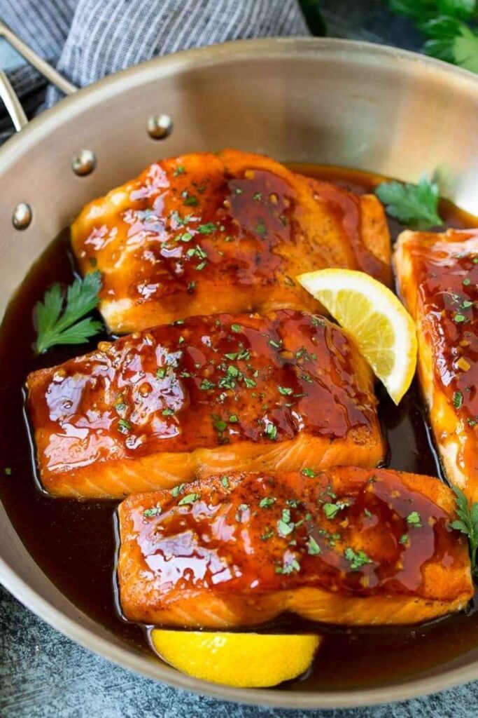 Slow Cooker Honey Lemon Salmon
