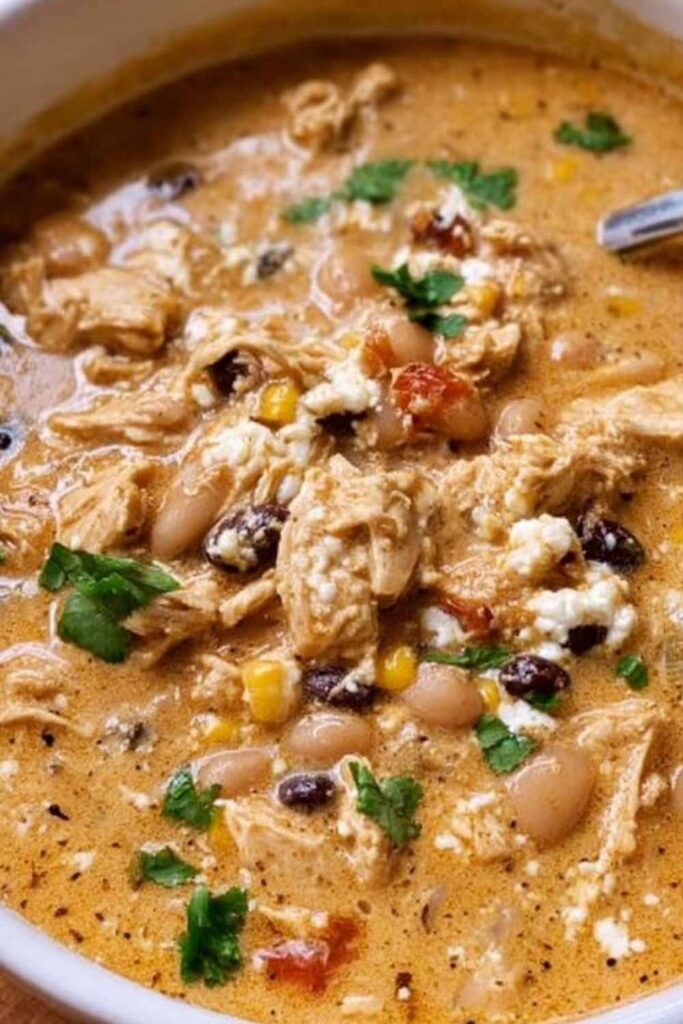 Slow Cooker White Chicken Chili Creamy Without the Guilt