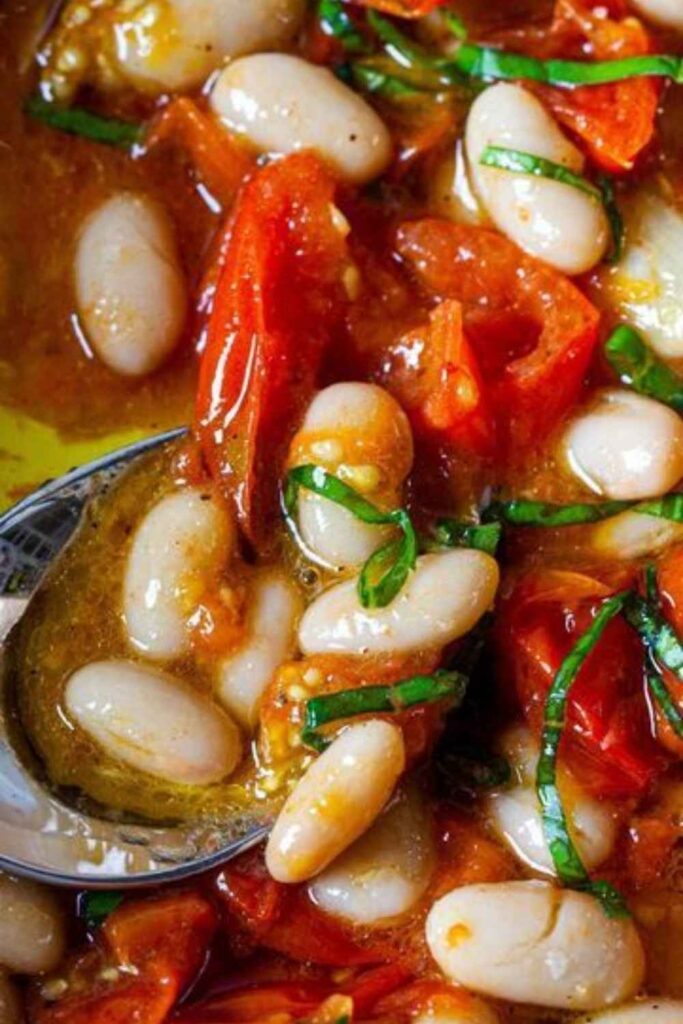 Smashed White Bean Toast With Roasted Tomatoes