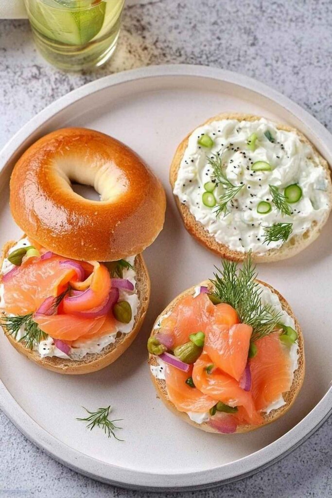Smoked Salmon + Cream Cheese Bagel Thin