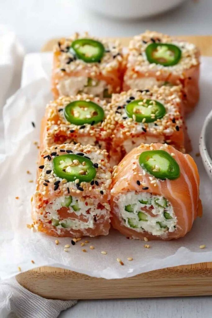 Smoked Salmon and Cream Cheese Rice Cakes