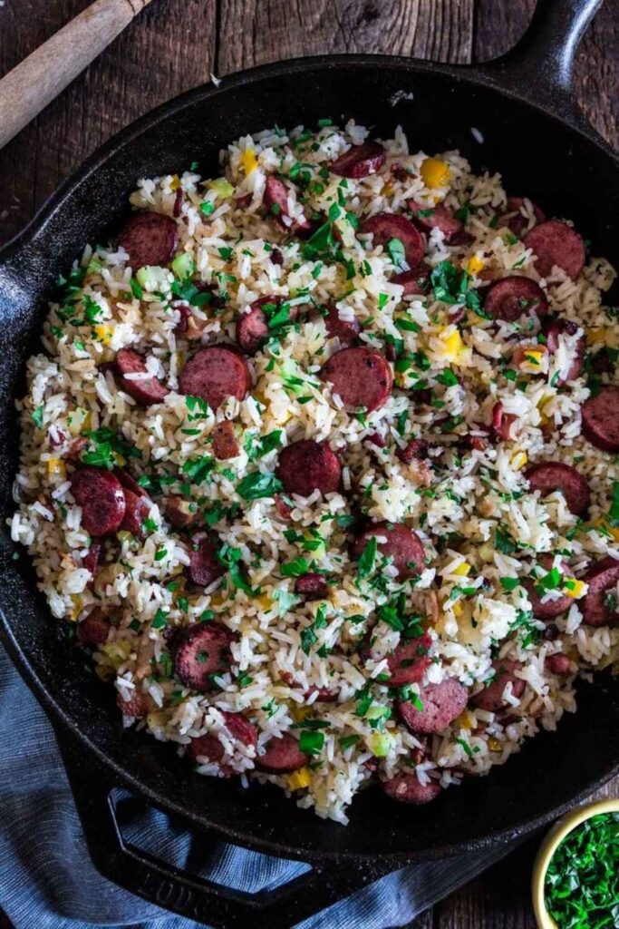 Smoked Sausage and Rice The Crowd-Pleaser