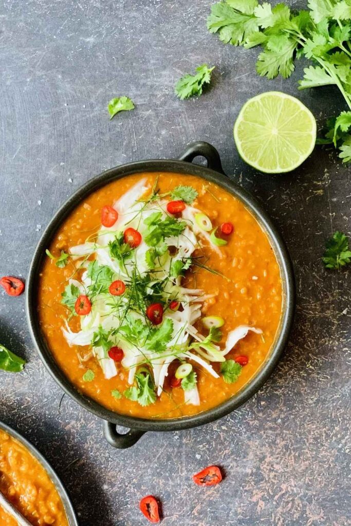 Smoky Red Lentil Soup with Coconut and Cumin
