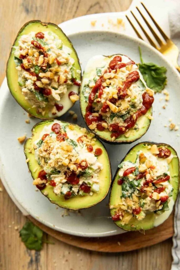 Spicy Tuna Stuffed Avocado