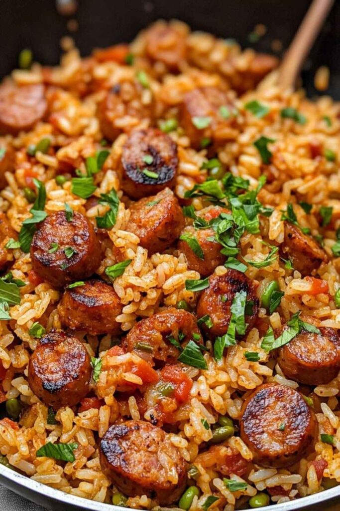 Spicy One-Pot Sausage and Rice