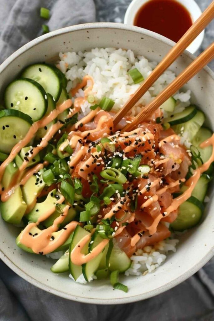 Spicy Tuna Rice Bowls Inspired by the TikTok Method
