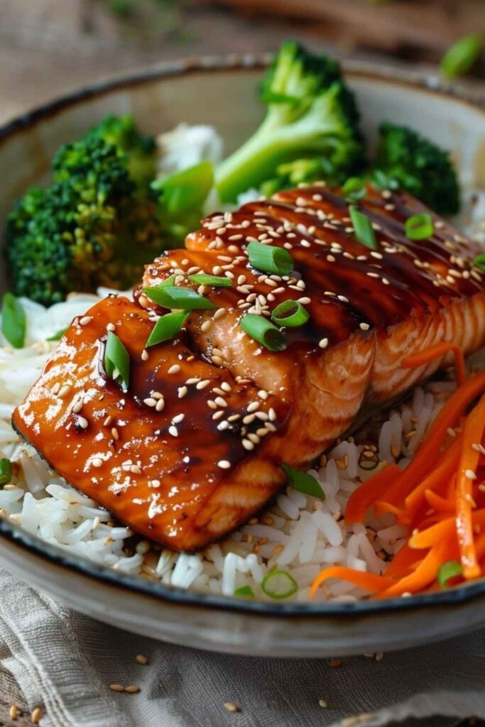 Teriyaki Salmon Bowls