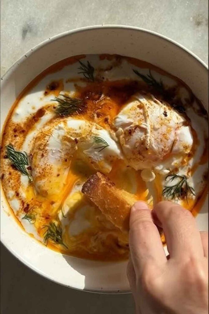 Turkish Eggs Çılbır  The 10-Minute Breakfast That Looks Like You Tried