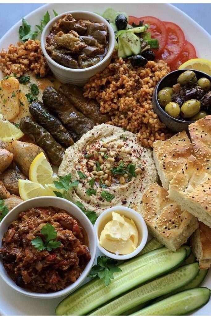 Turkish-Style Mezze Plate