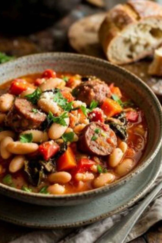 Tuscan White Bean and Sausage Stew