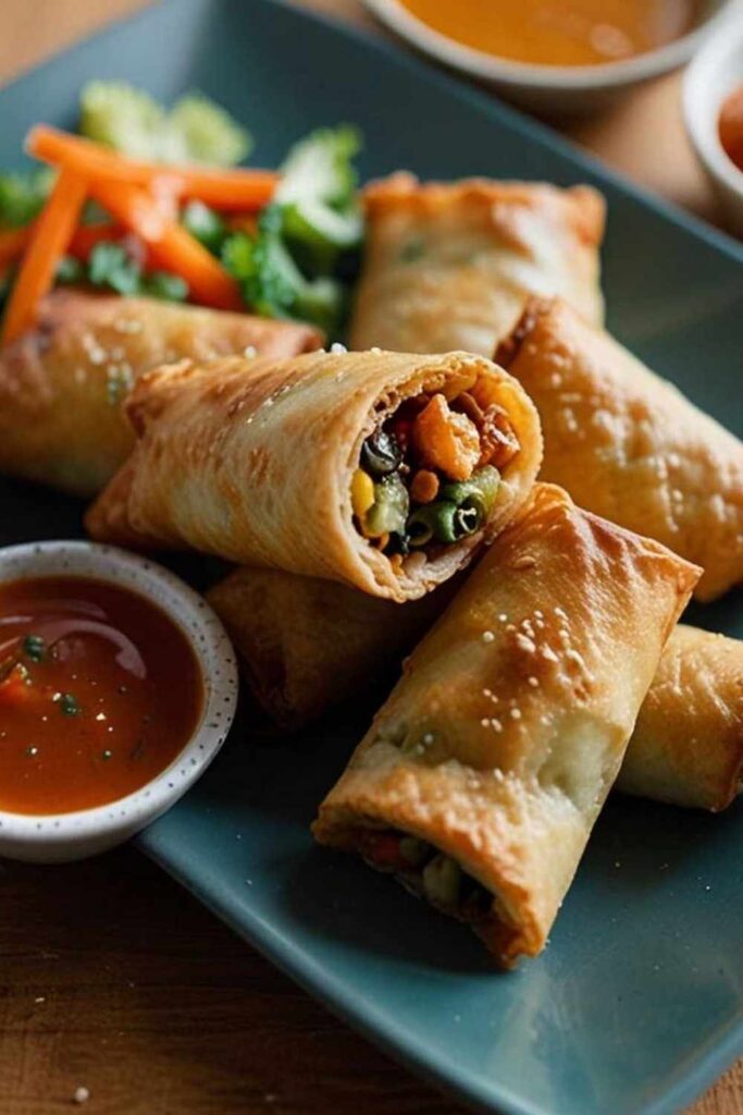 Vegetarian Air Fryer Egg Rolls