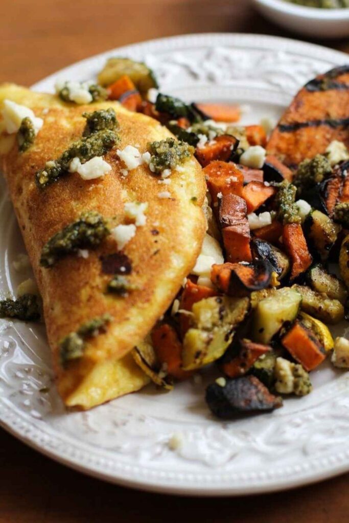 Veggie Omelette With Feta