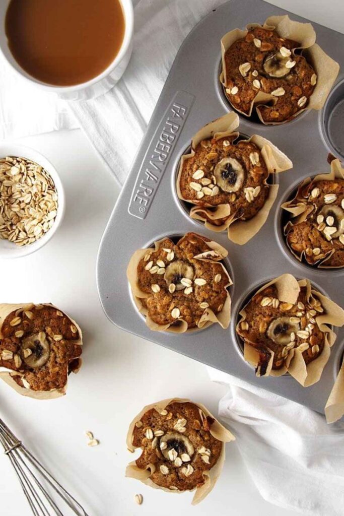 Whole Wheat Banana Walnut Muffins Vegan