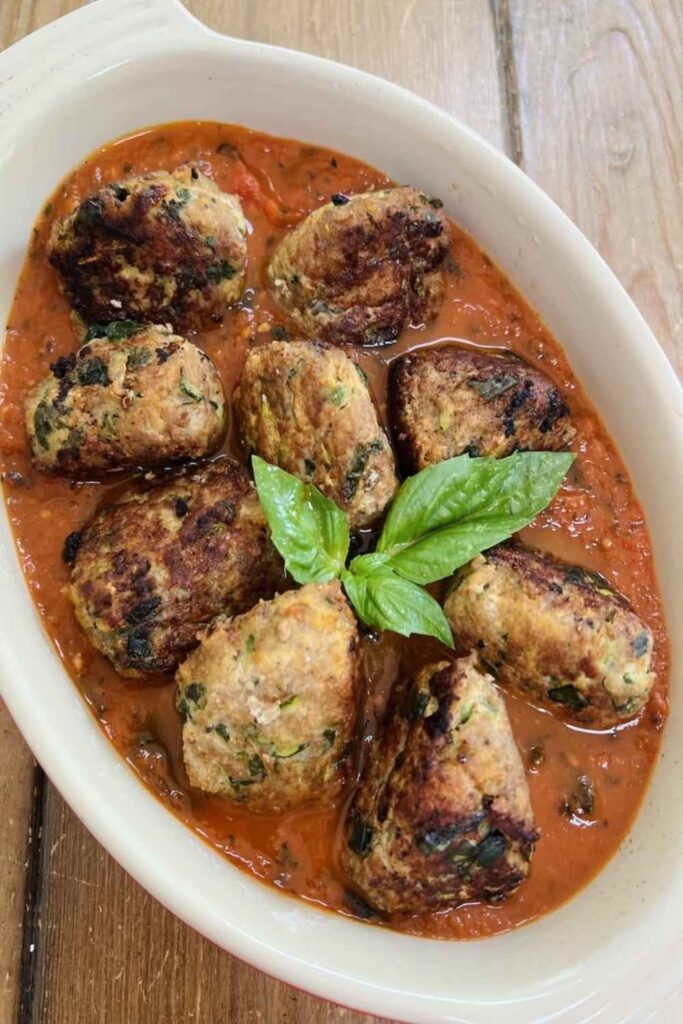 10 Easy Healthy Dinner Recipes for Busy Weeknights That Actually Taste Good 7 Zucchini Turkey Meatballs in Marinara