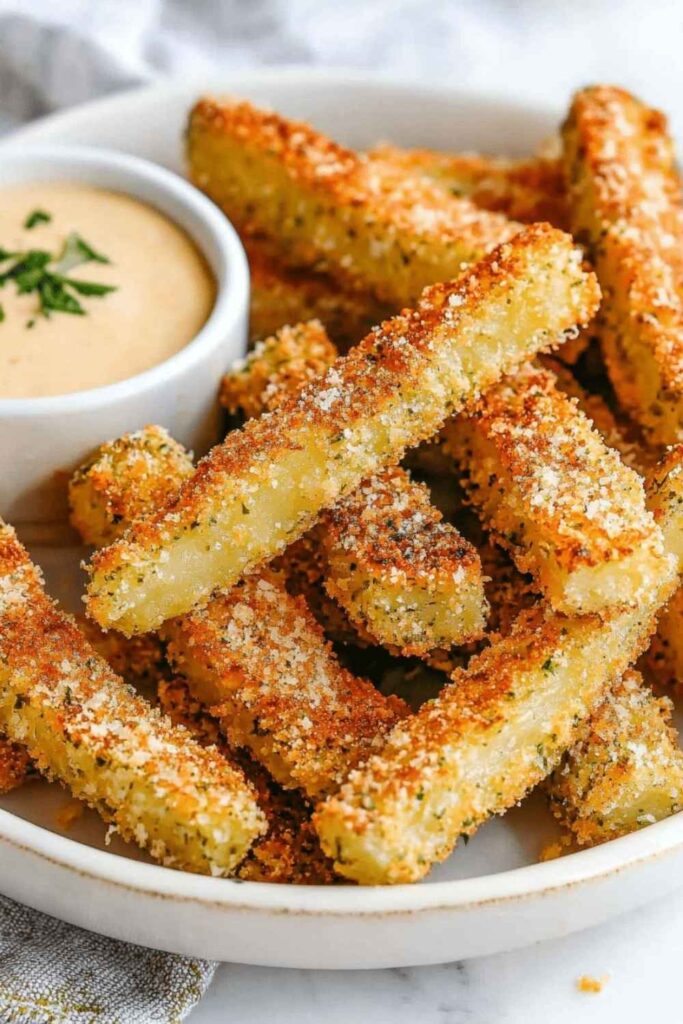 Zucchini Fries With Parmesan Crust