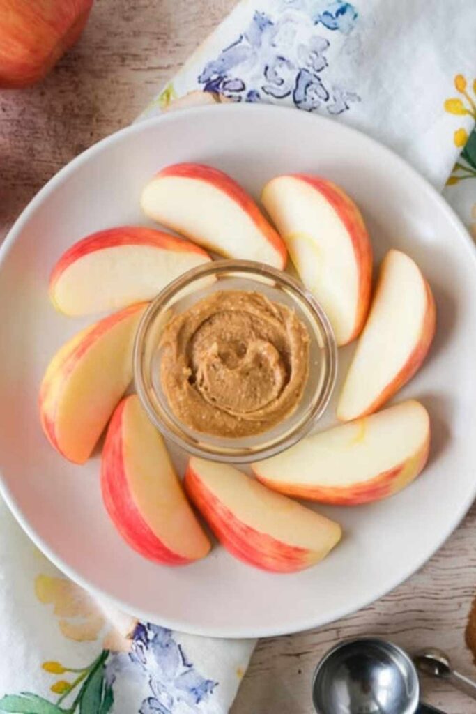 Apple Slices With Almond Butter