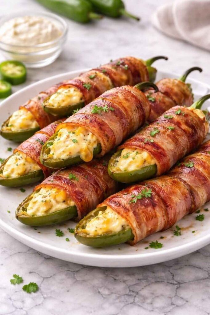 Bacon-Wrapped Jalapeño Poppers