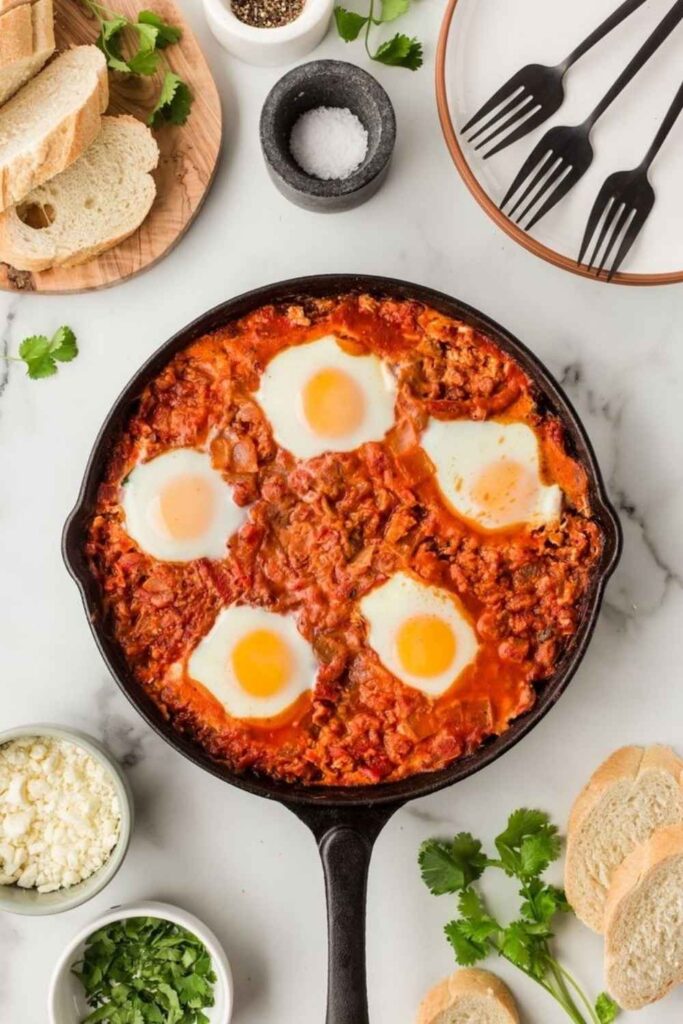 Baked Eggs in Tomato Sauce Shakshuka