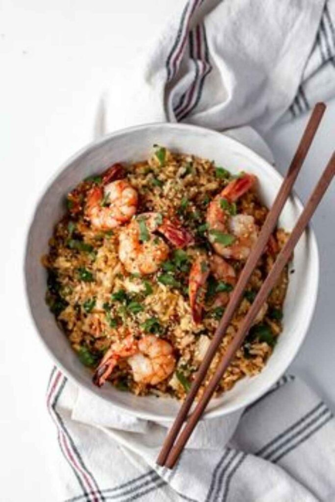Cauliflower Fried Rice With Shrimp