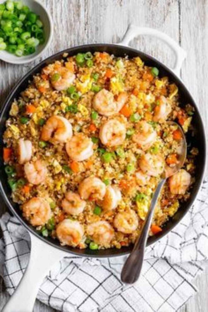 Cauliflower Fried Rice with Shrimp
