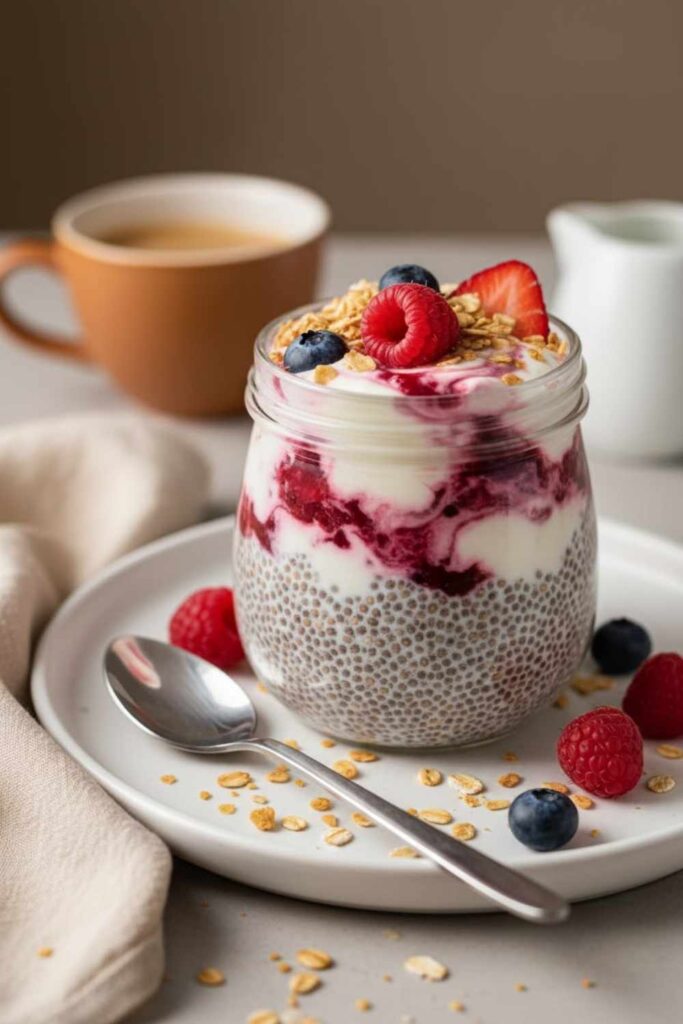 Chia Pudding Prepped the Night Before