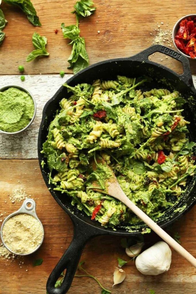 Coconut Milk Pasta with Sun-Dried Tomatoes and Basil