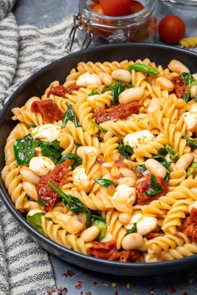 26 easy Vegetarian Meals That Are Actually Filling (No Sad Salads Required) 8 Creamy Tuscan White Bean Pasta