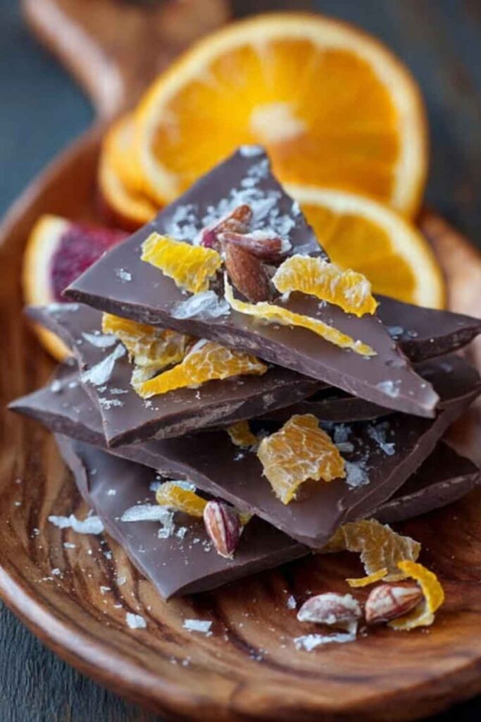 Dark Chocolate With Orange Segments