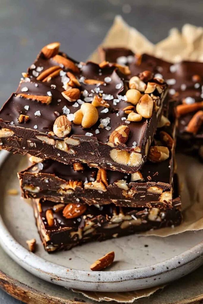 Dark Chocolate with Sea Salt and Almonds