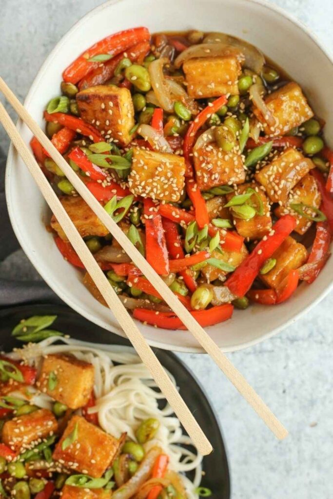 Edamame and Tofu Stir-Fry
