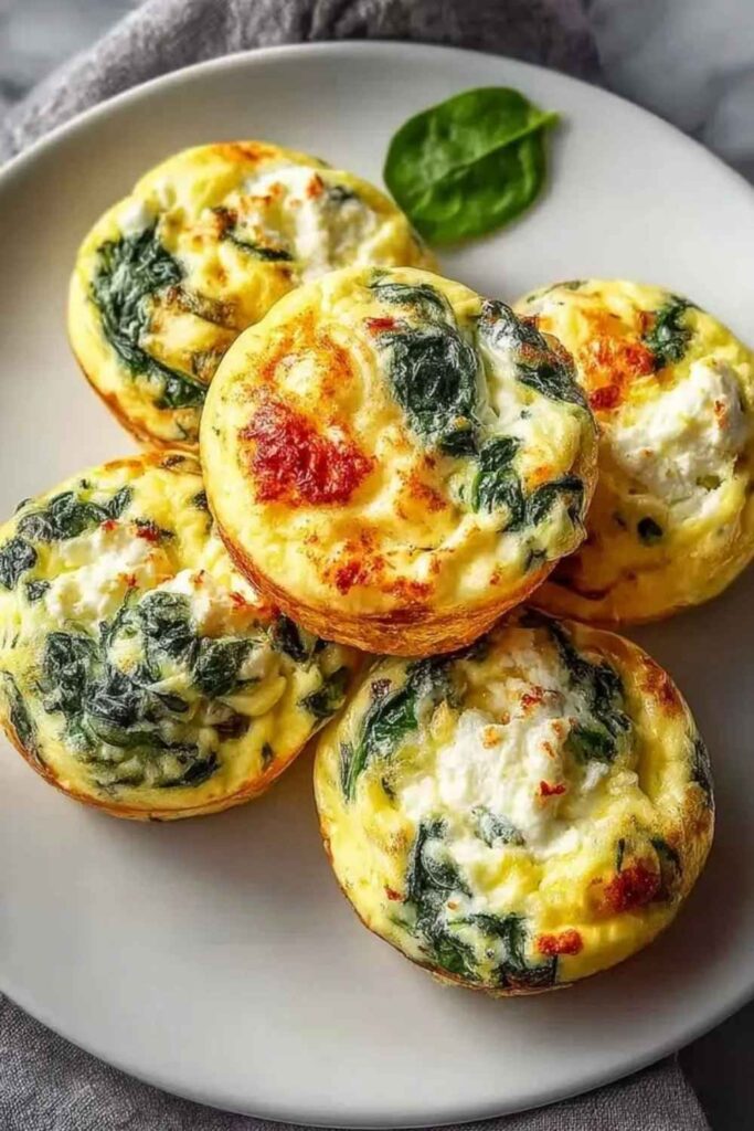 Egg Muffins with Bacon, Cheddar, and Spinach