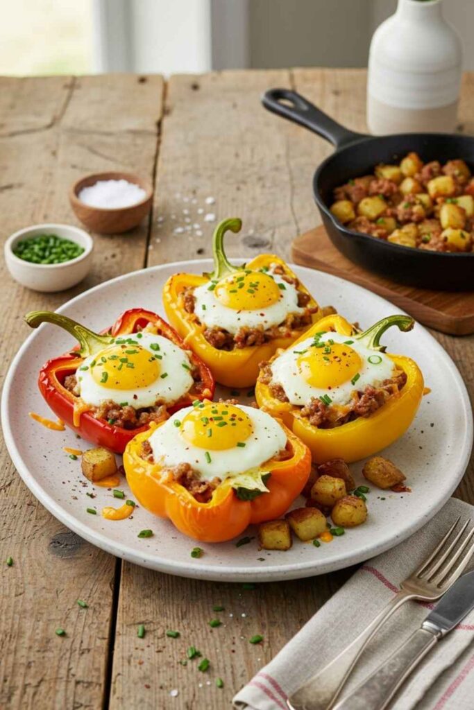 Egg-Stuffed Bell Peppers Better Than Any Frittata
