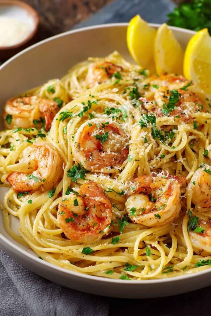 Garlic Butter Shrimp Pasta