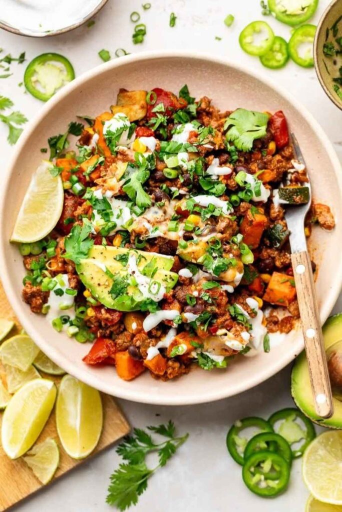 Ground Beef and Zucchini Skillet