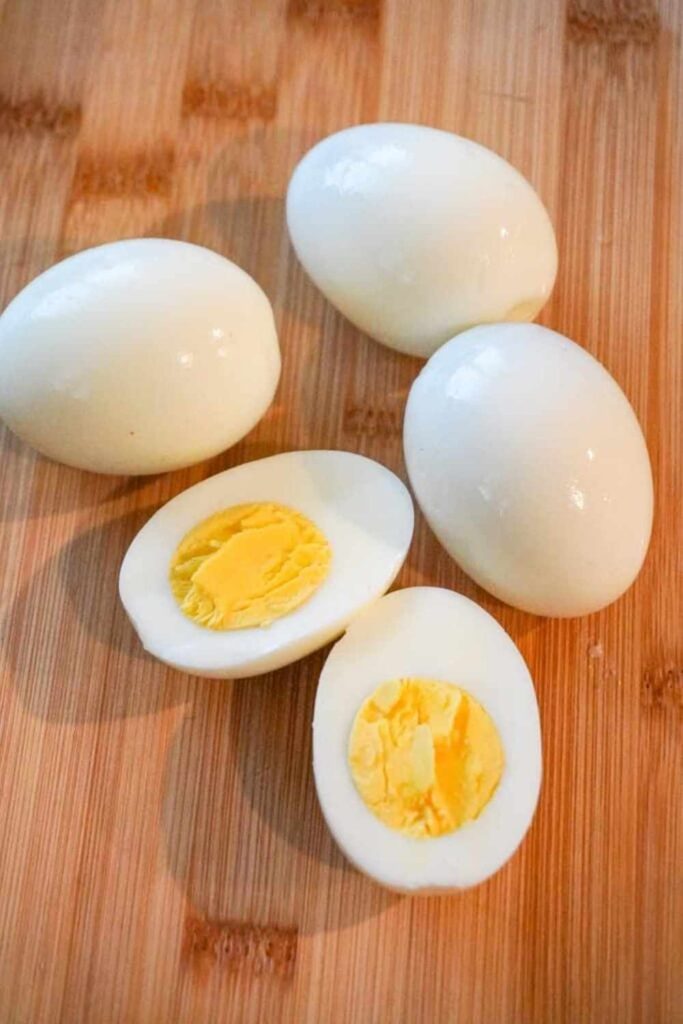 Hard-Boiled Eggs with Hot Sauce and Everything Seasoning