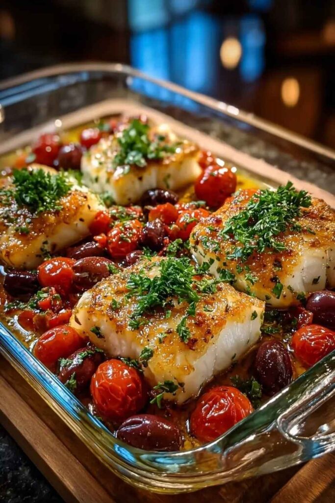 30 Easy Mediterranean Diet Recipes That Are Actually Worth Making in 2026 15 Mediterranean Baked Cod with Tomatoes and Capers