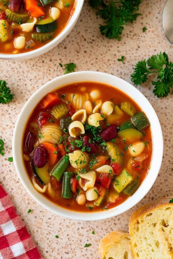 Minestrone Soup Clean-Out-the-Fridge Version