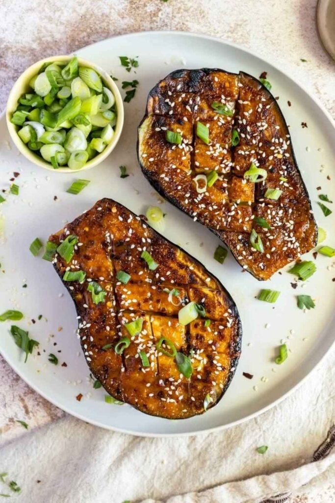 25 Easy Vegan Recipes That Actually Satisfy No Sad Salads Here 7 Miso-Glazed Roasted Eggplant