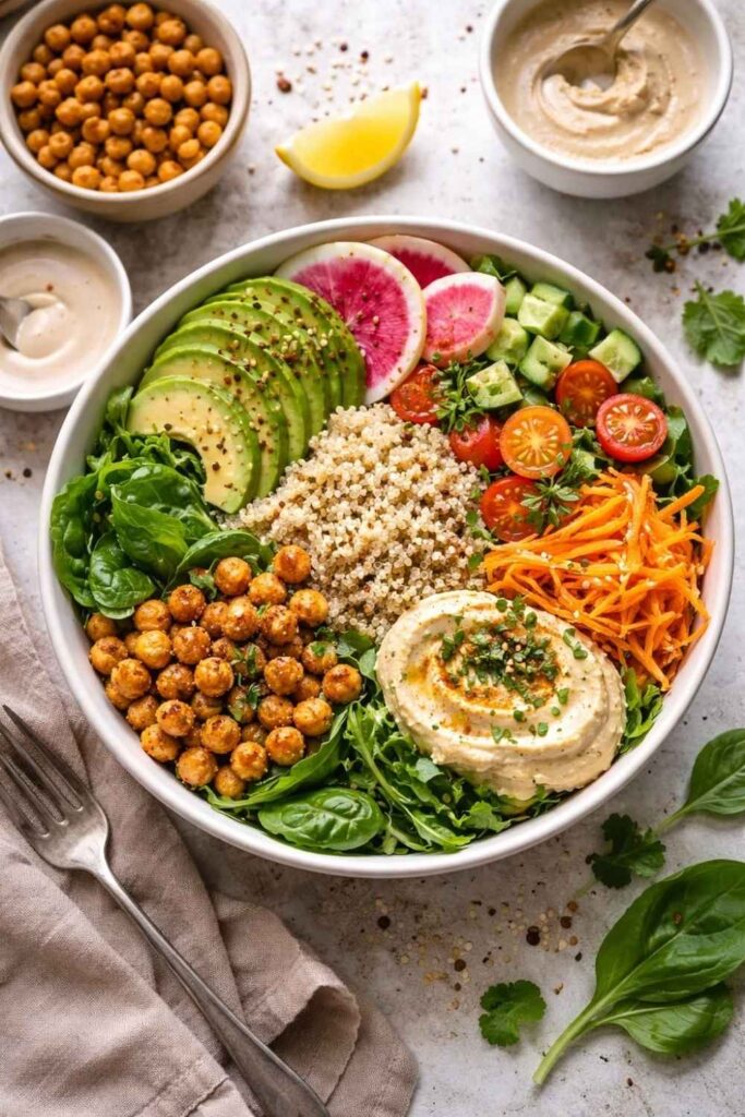 Paleo Buddha Bowl with Tahini Dressing