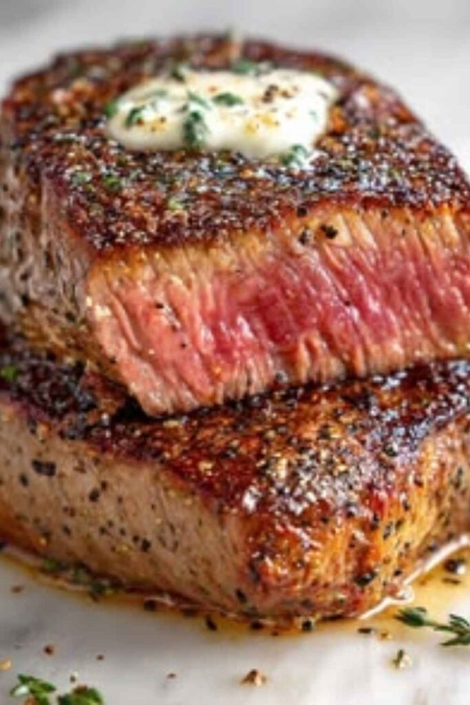 Pan-Seared Steak with Herb Butter