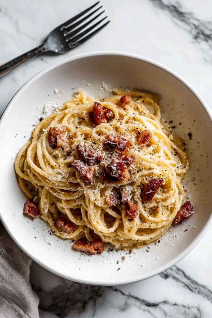 Pasta Carbonara Weeknight Version