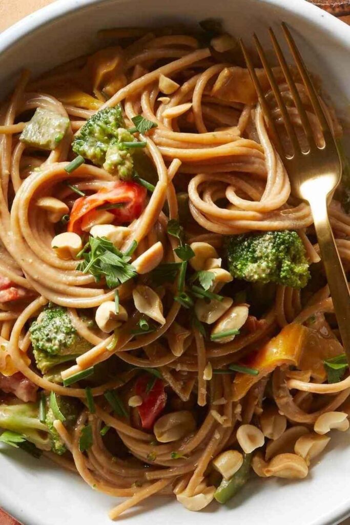 Peanut Noodles with Whatever Vegetables You Have