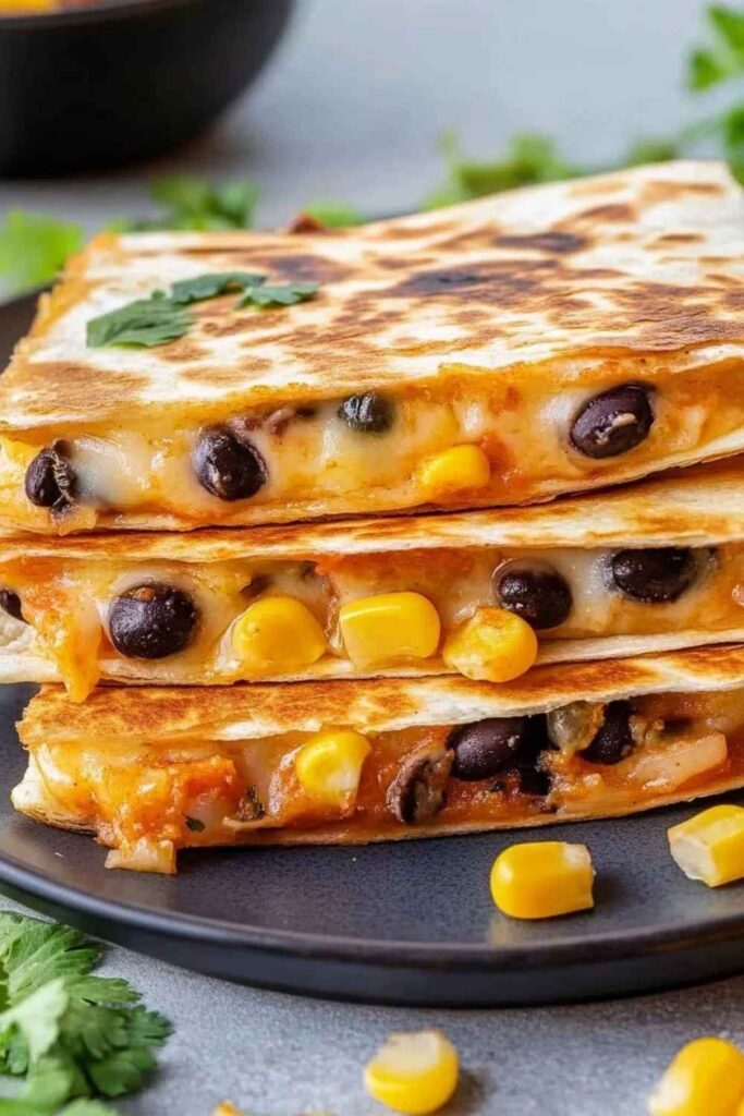 Quesadillas with Black Beans and Corn