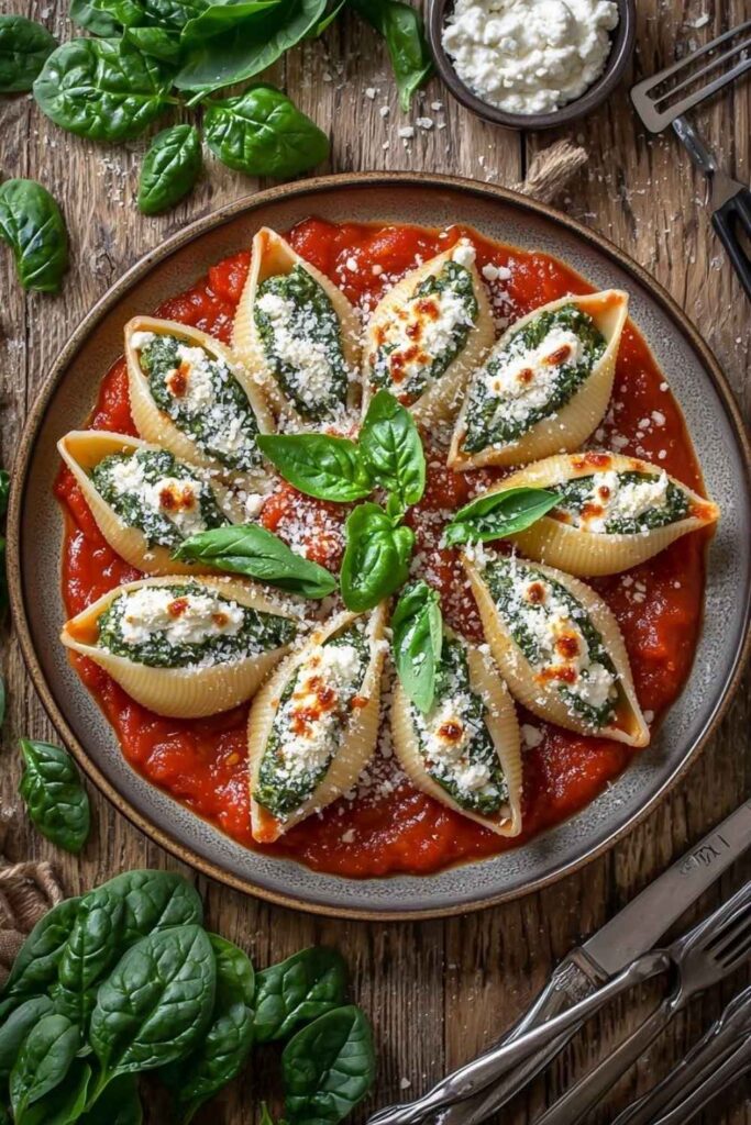 26 easy Vegetarian Meals That Are Actually Filling (No Sad Salads Required) 14 Spinach and Ricotta Stuffed Shells